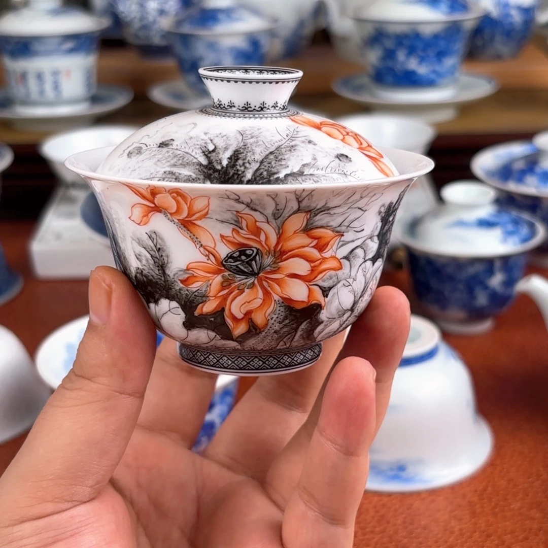 墨彩荷花 张全志 省工艺美术省
