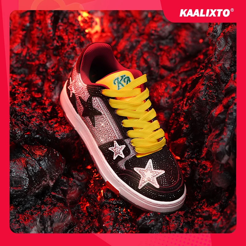 Kaalixto&老白不喝酒联名满钻低帮星星鞋国潮百搭板鞋