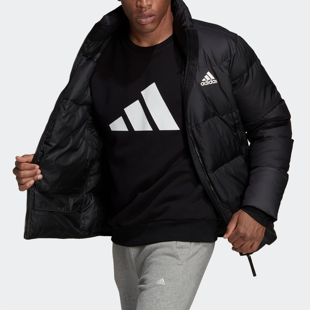 Adidas/阿迪达斯正品冬季新款男子户外运动立领羽绒服GV5350