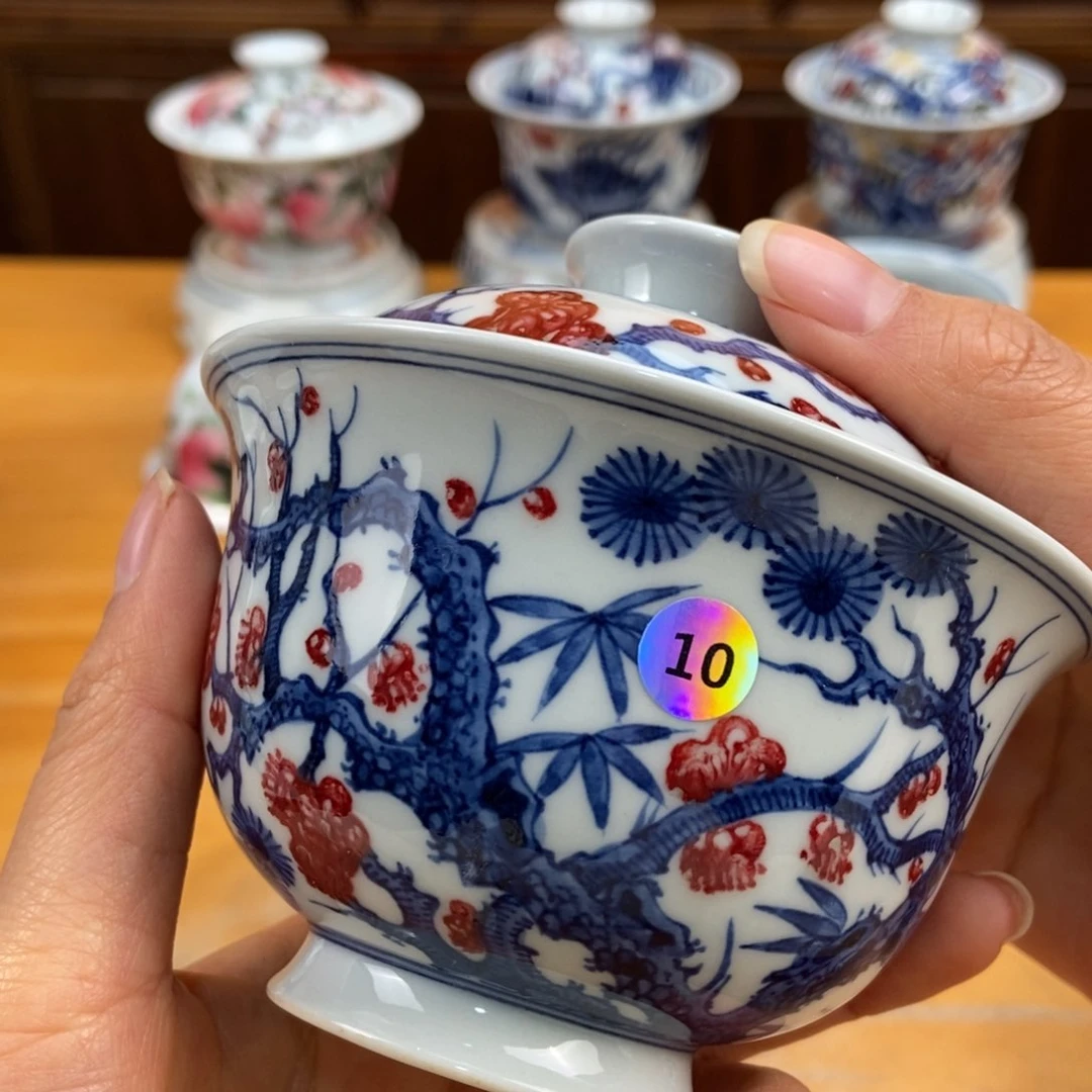 手绘现代茶具非古董