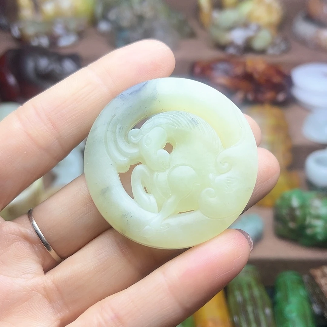 白玉菩提吊坠31。。