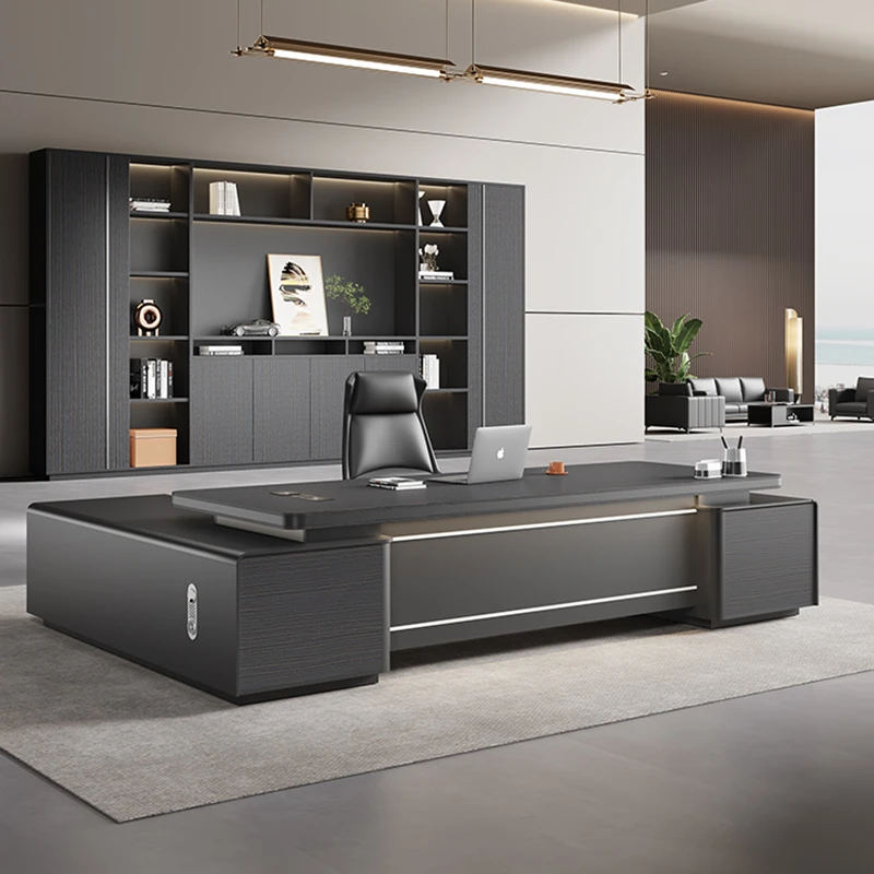 老板办公桌椅组合单人经理桌总裁桌主管桌简约现代办公家具大班台