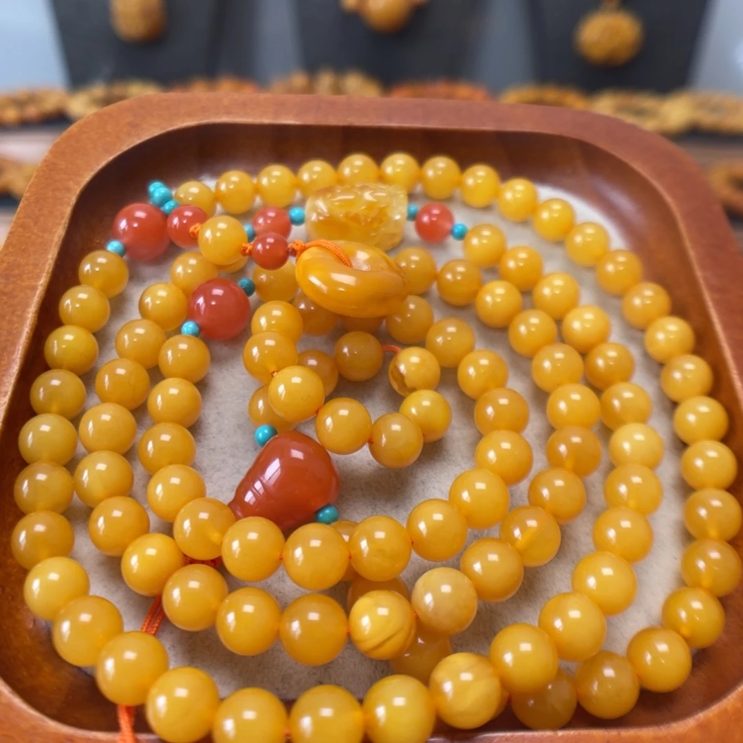 蜜蜡未镶嵌手串蜜蜡