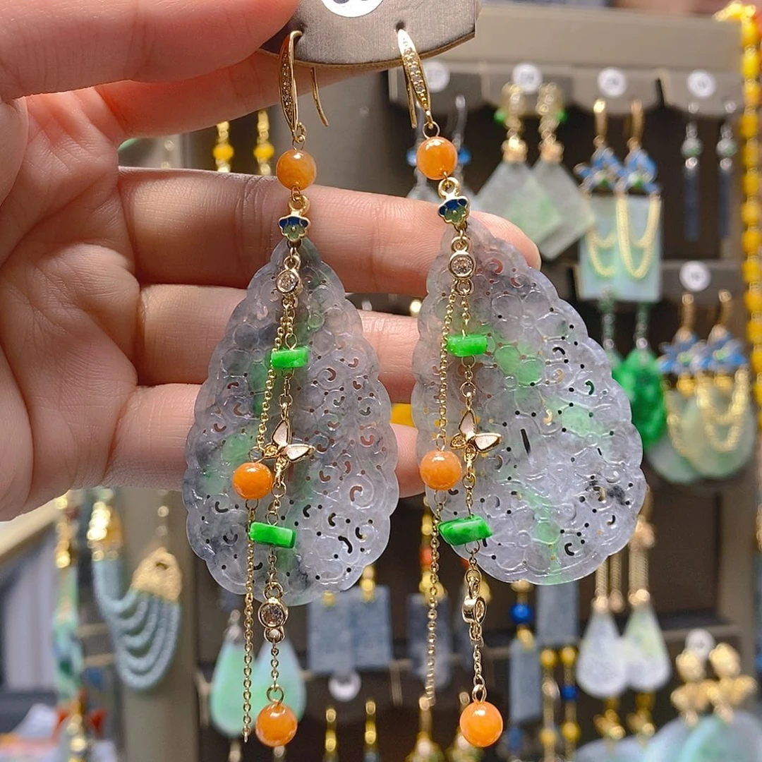 未镶嵌翡翠耳饰翡翠