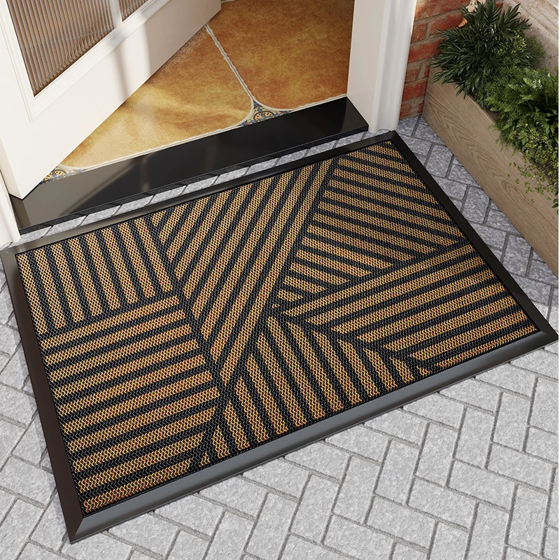 入户地垫别墅豪宅大门口进门脚垫耐脏免洗加厚地毯高弹门垫可印花