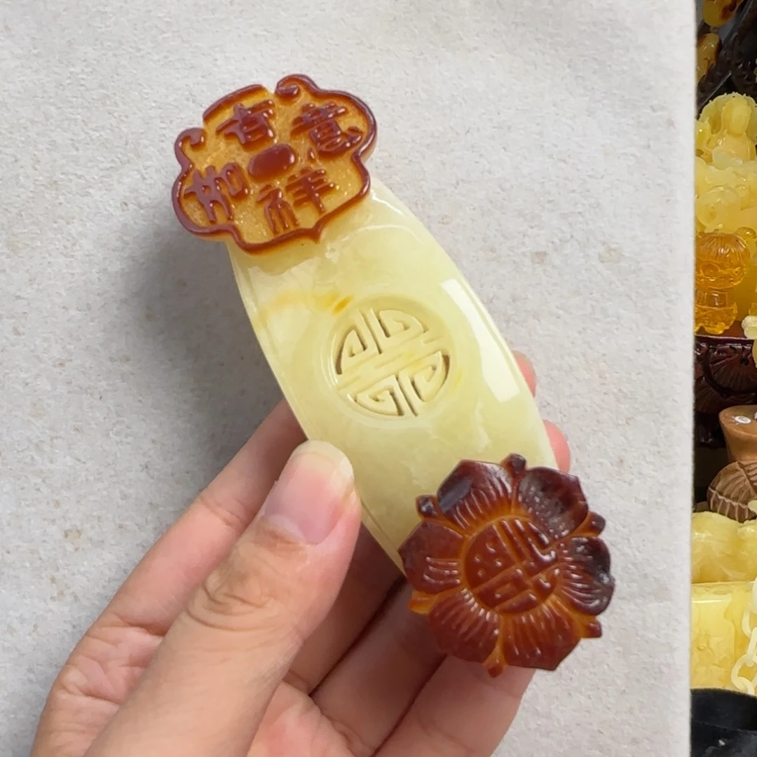 蜜蜡未镶嵌珠宝奇石微瑕