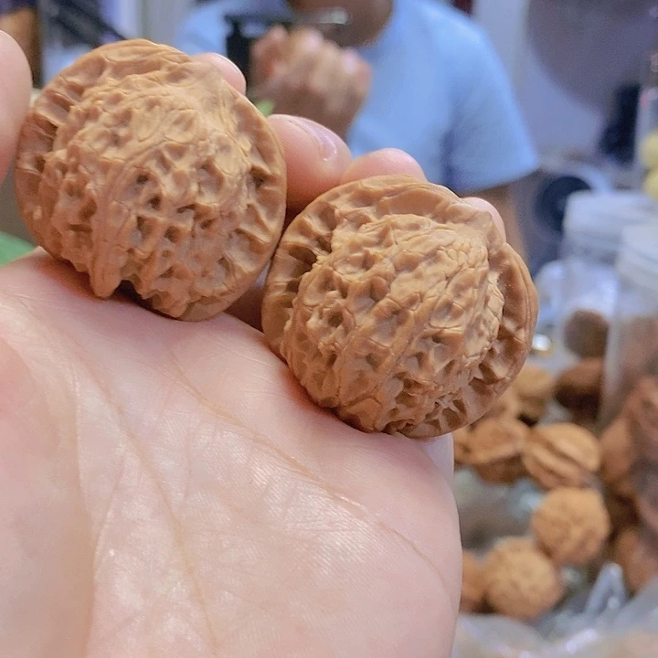 【闪购商品】核桃把件38闷尖凤眼小众