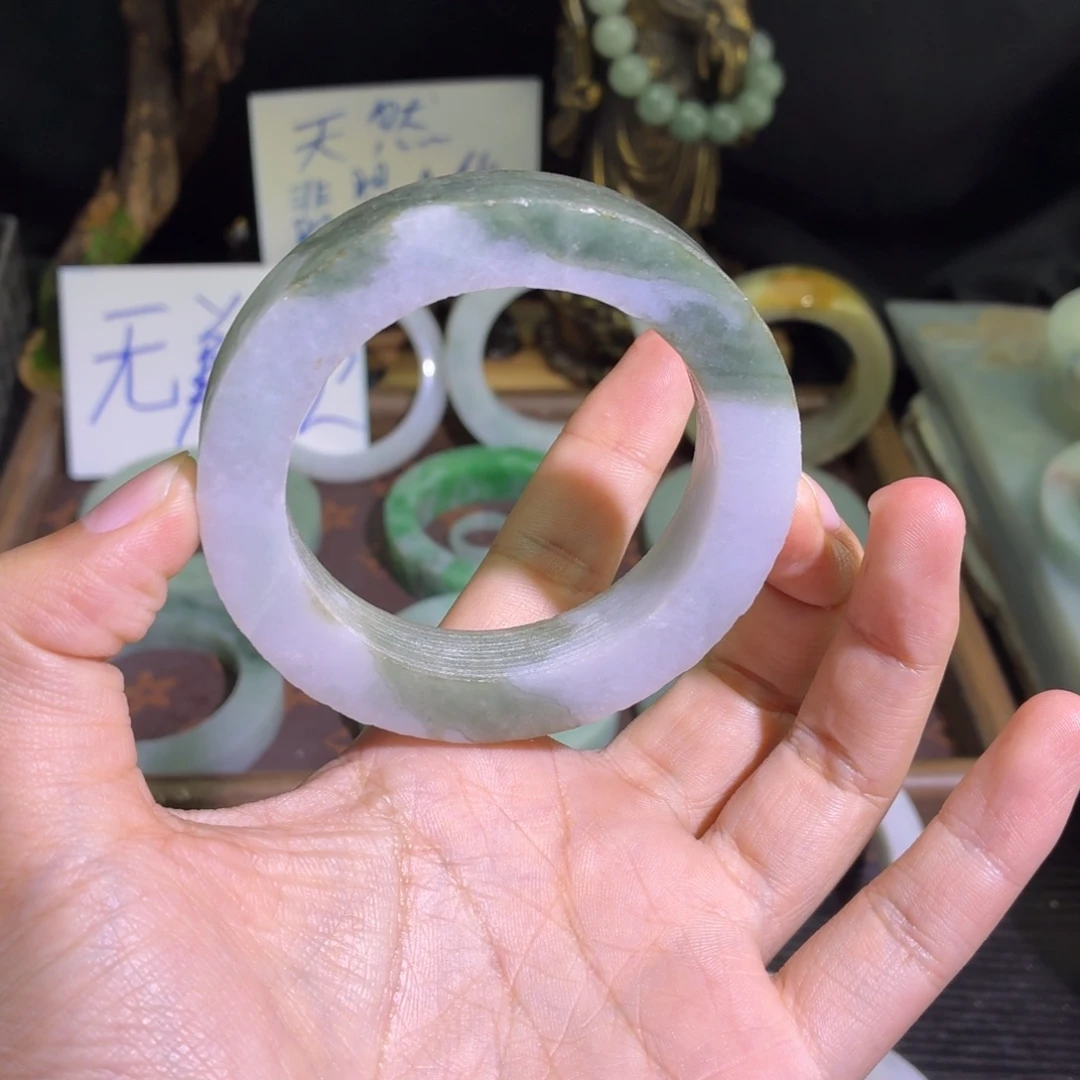 定制翡翠未镶嵌翡翠A货毛胚手镯定制