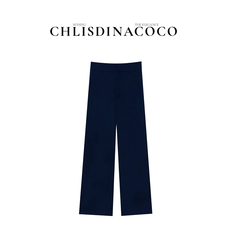 |岸芷汀兰|春夏高定亚麻设计高级感休闲百搭直筒裤K1001