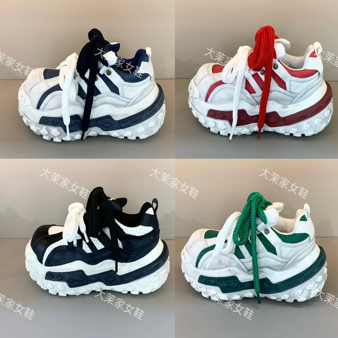 新款卡皮巴拉全皮面超轻太空舱底时尚休闲阔腿裤专用鞋子百搭款