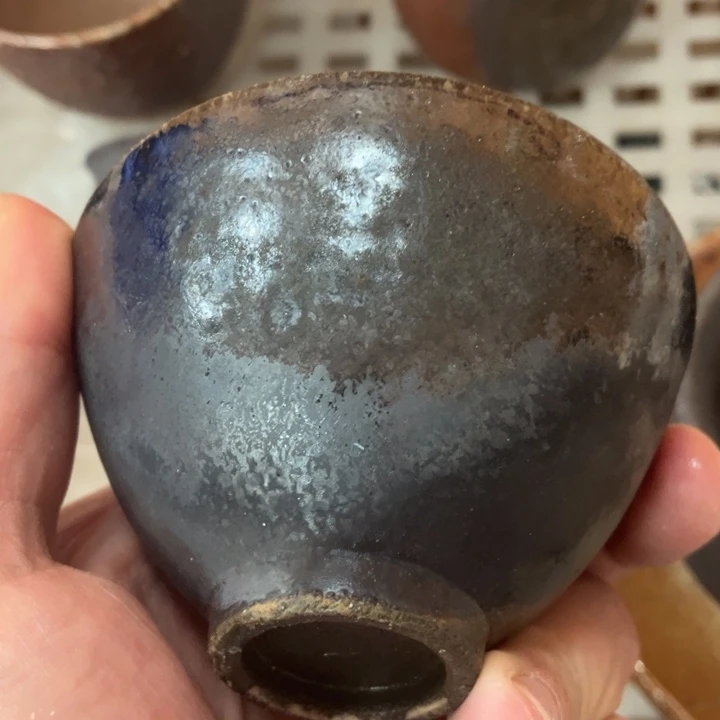 柴烧杯子与宝瓶大放漏