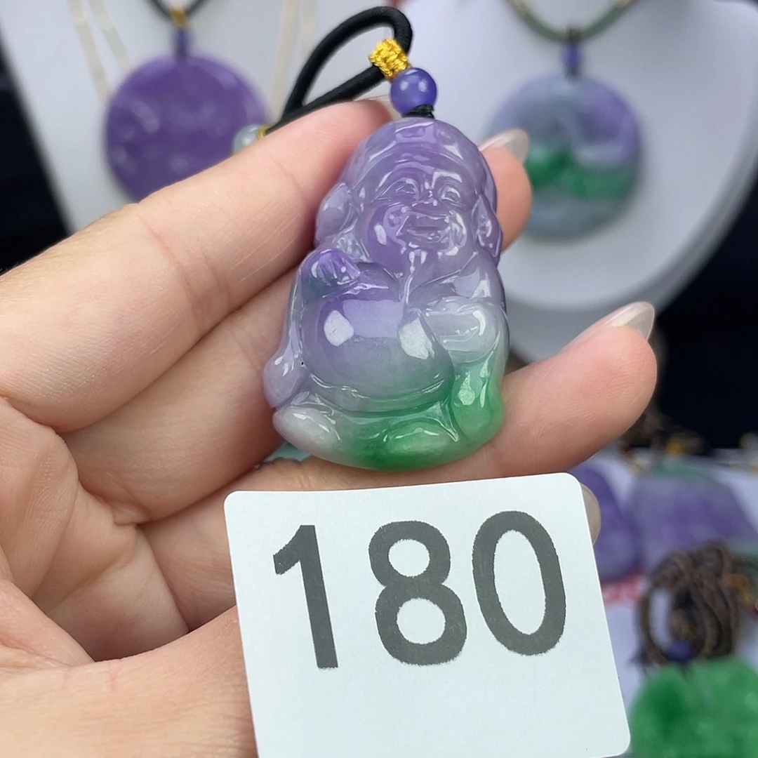 翡翠未镶嵌吊坠(赠链)