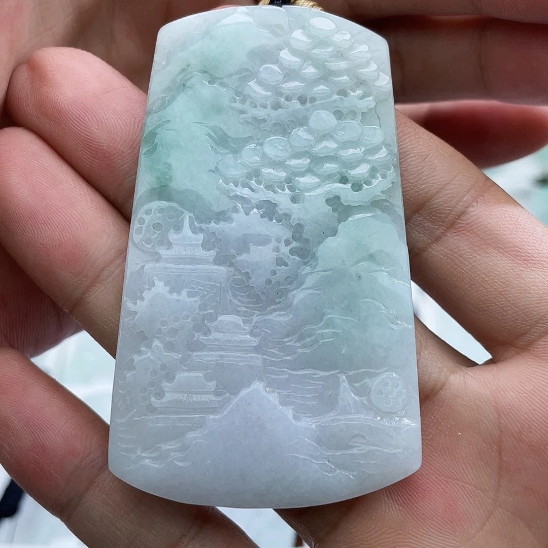 颈饰未镶嵌翡翠善*先翡翠