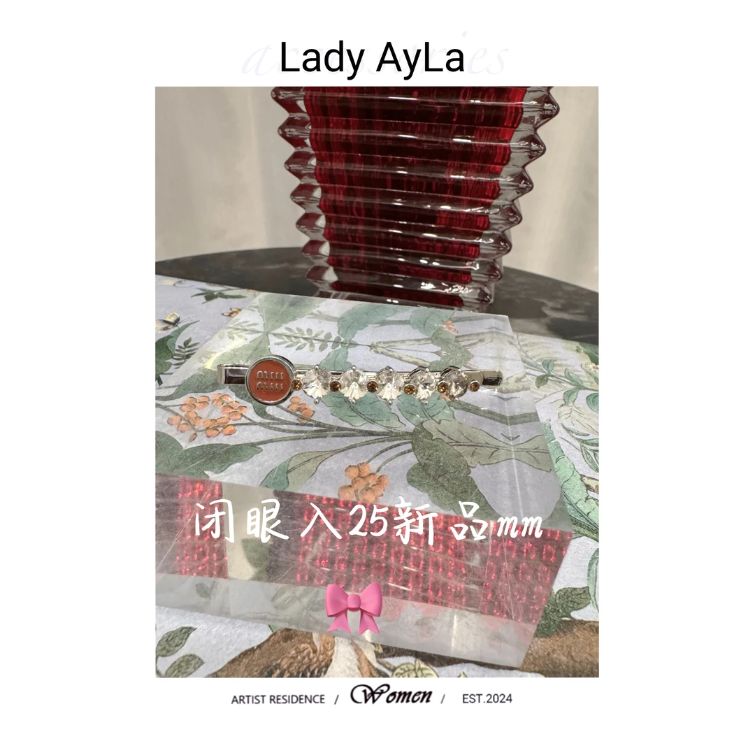 字母M轻奢时尚发夹AL1255