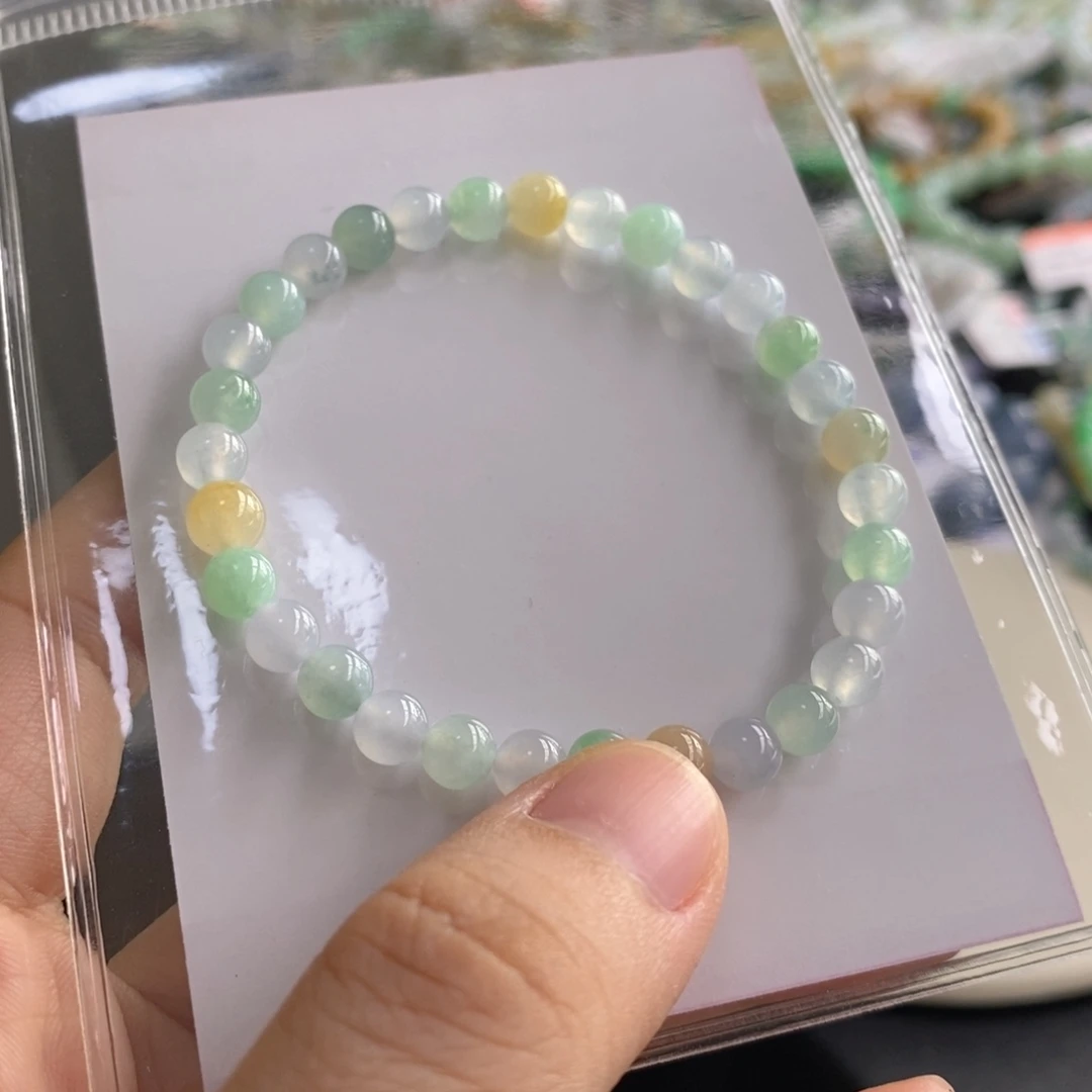 翡翠未镶嵌手链卡5