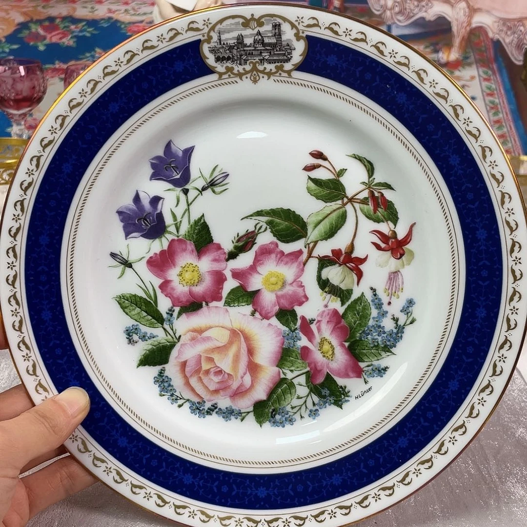 瓷片欧瓷咖啡杯摆件