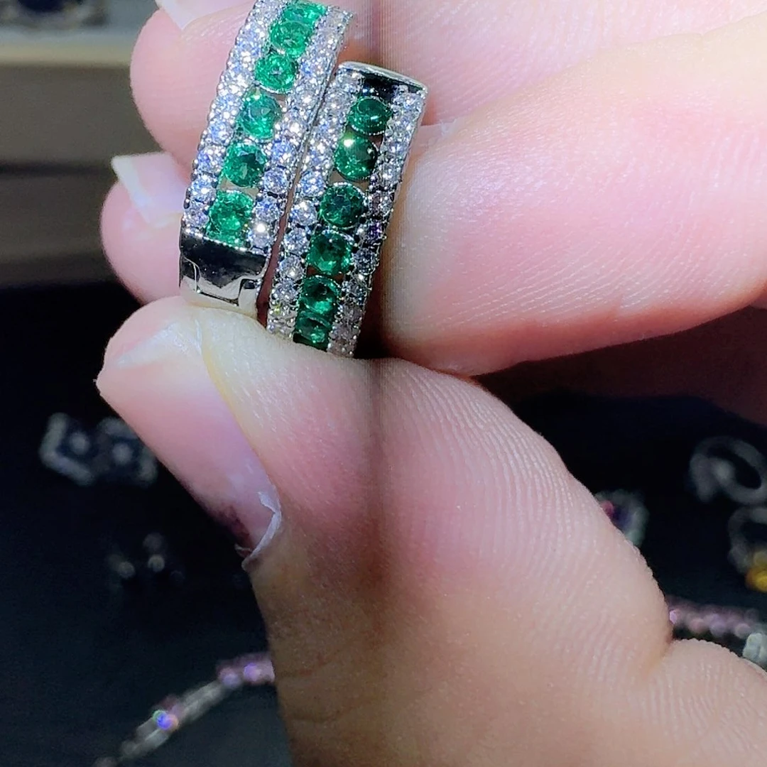 托帕石戒指银S925镶嵌