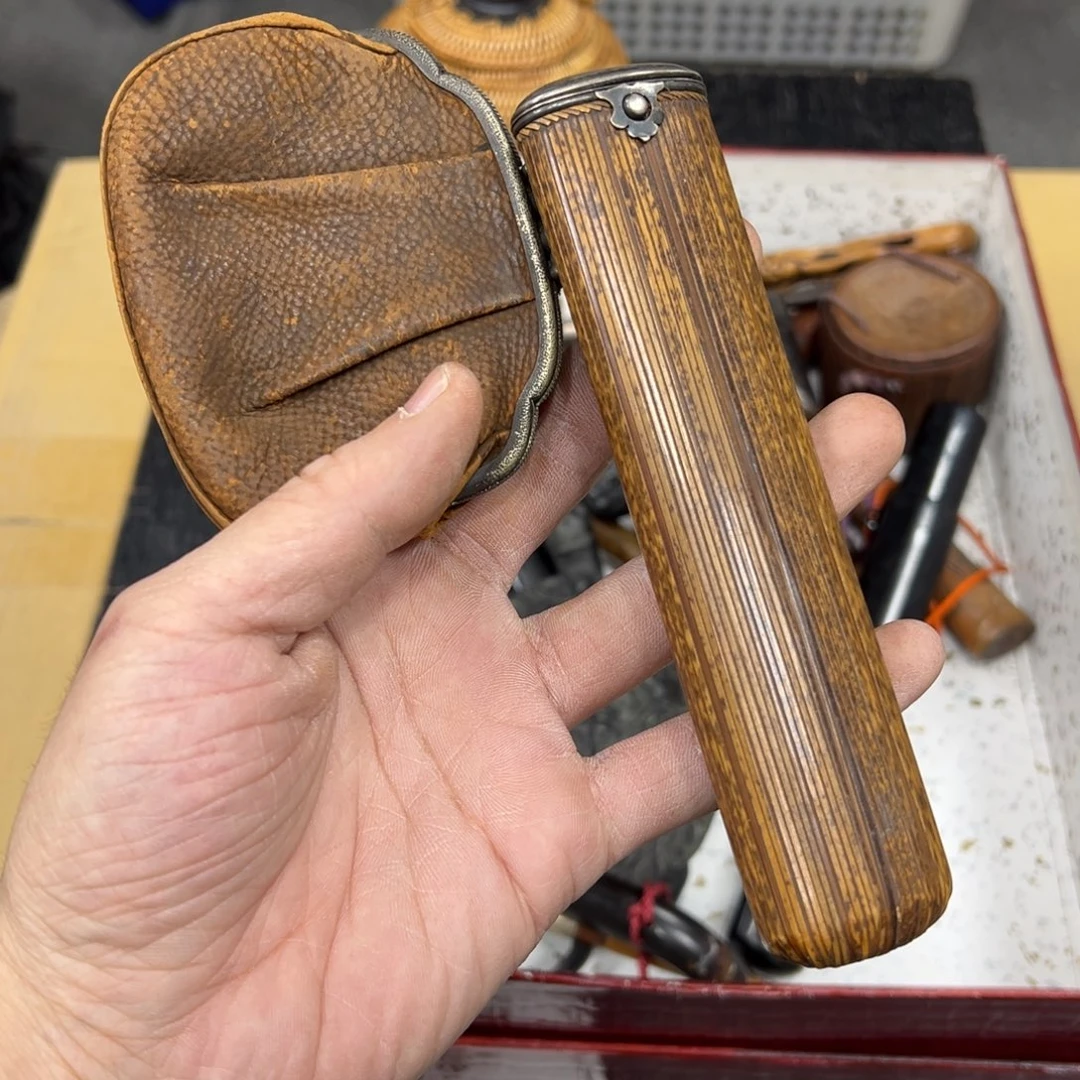 竹日本中古工艺品摆件