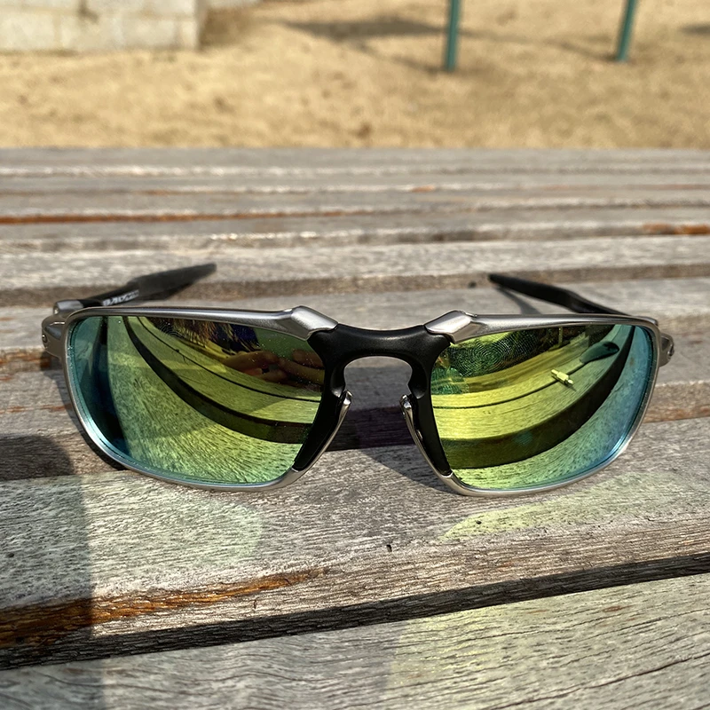 偏光6020银框锌合金镜框防紫外线墨镜骑车登山男士护目镜骑行