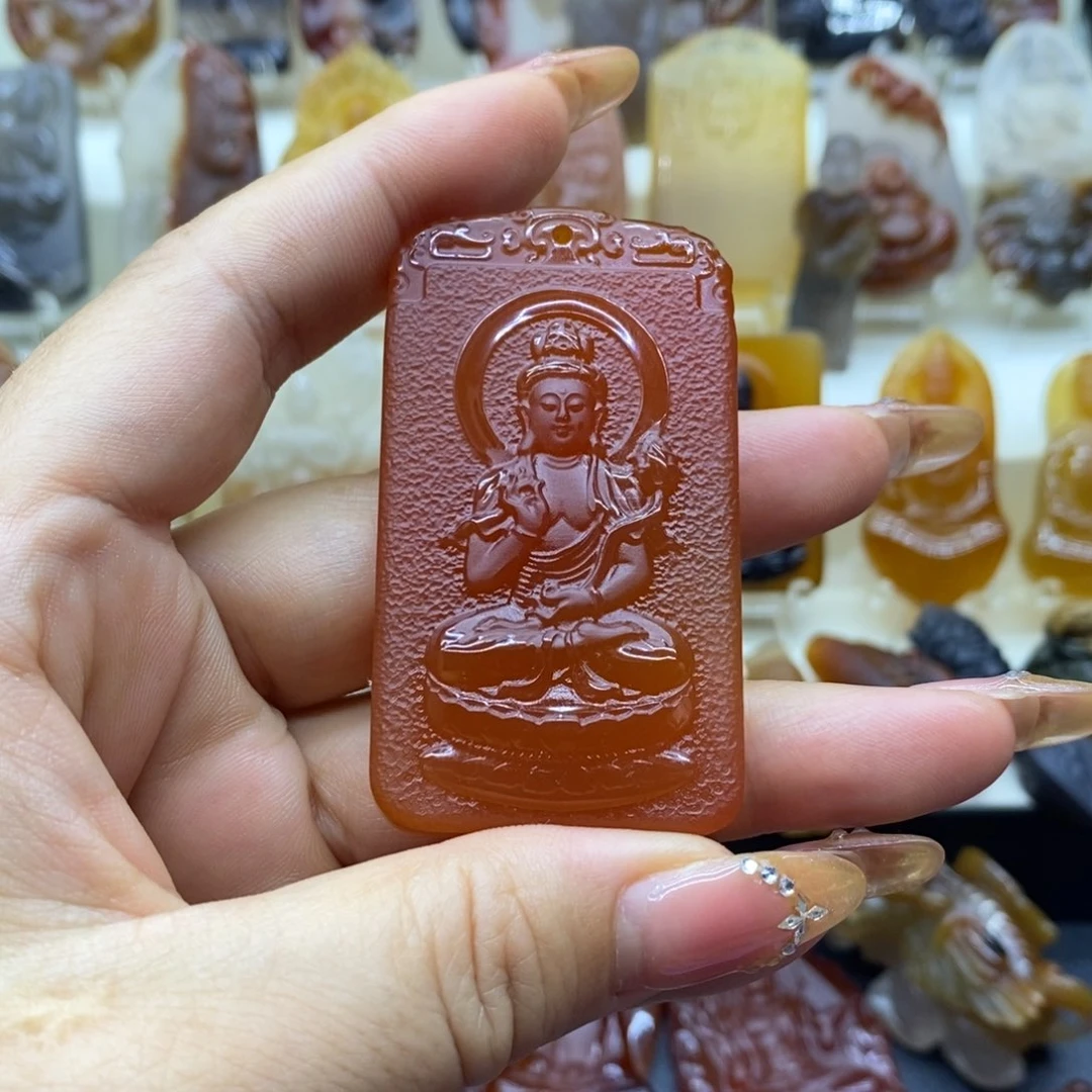 玛瑙/玉髓吊坠(赠链)未镶嵌独**者吊坠