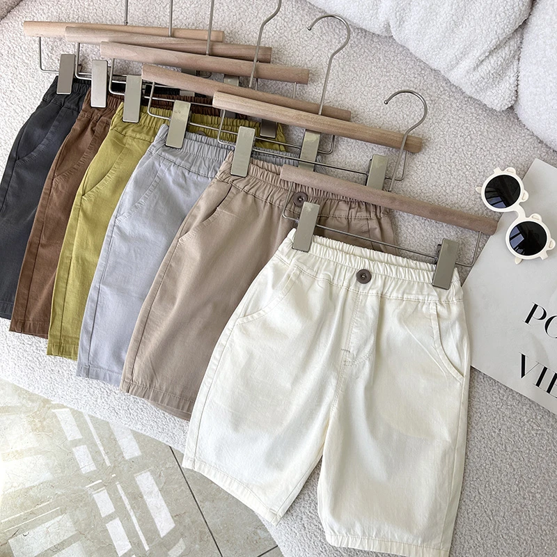 儿童夏季韩版七分裤【有弹性】薄款裤子宝宝宽松洋气棉空调裤中裤