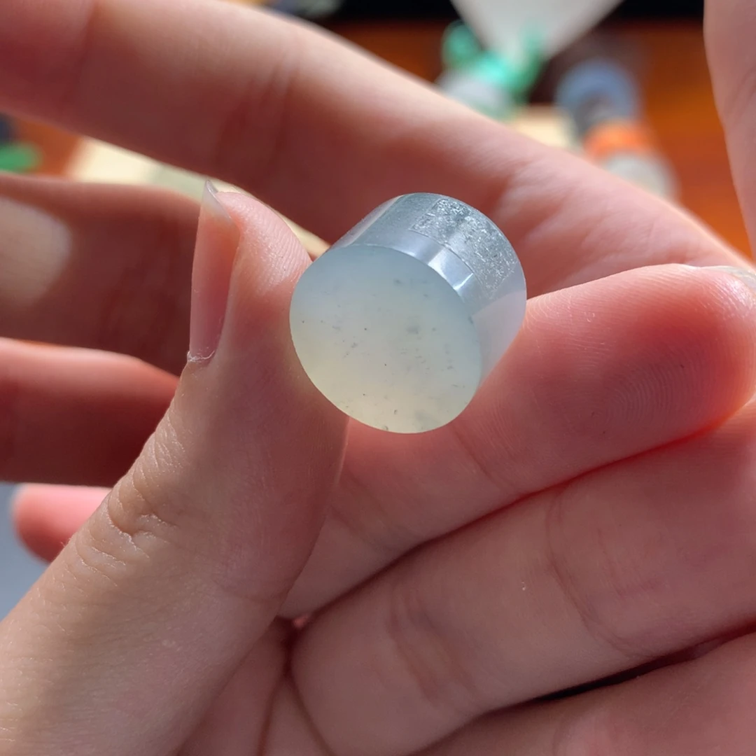 定制翡翠未镶嵌乌鸡戒指心