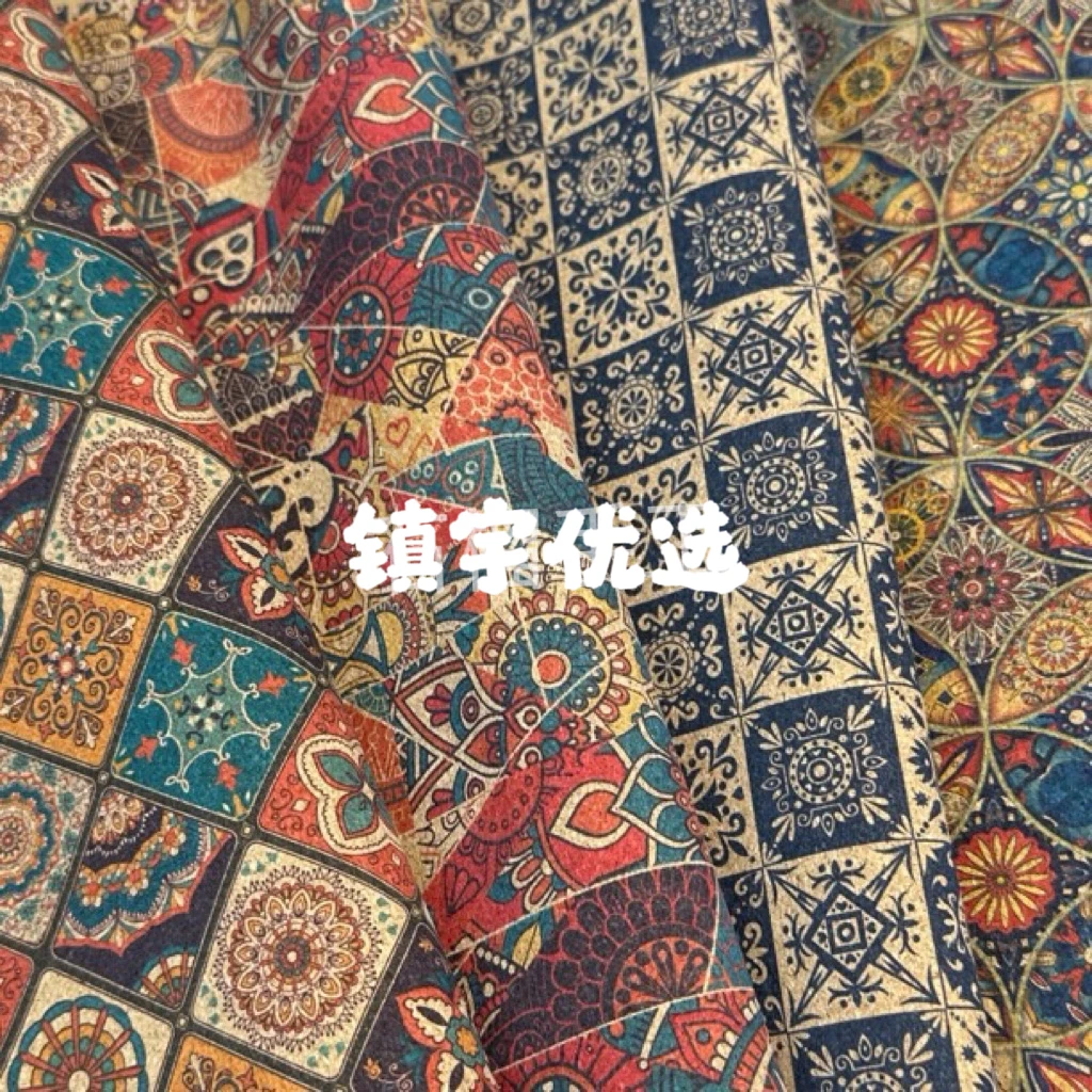 【镇宇优选】印花软木环保皮革布