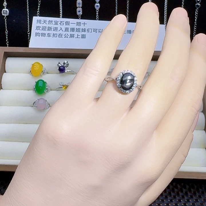 欧泊银S925镶嵌戒指