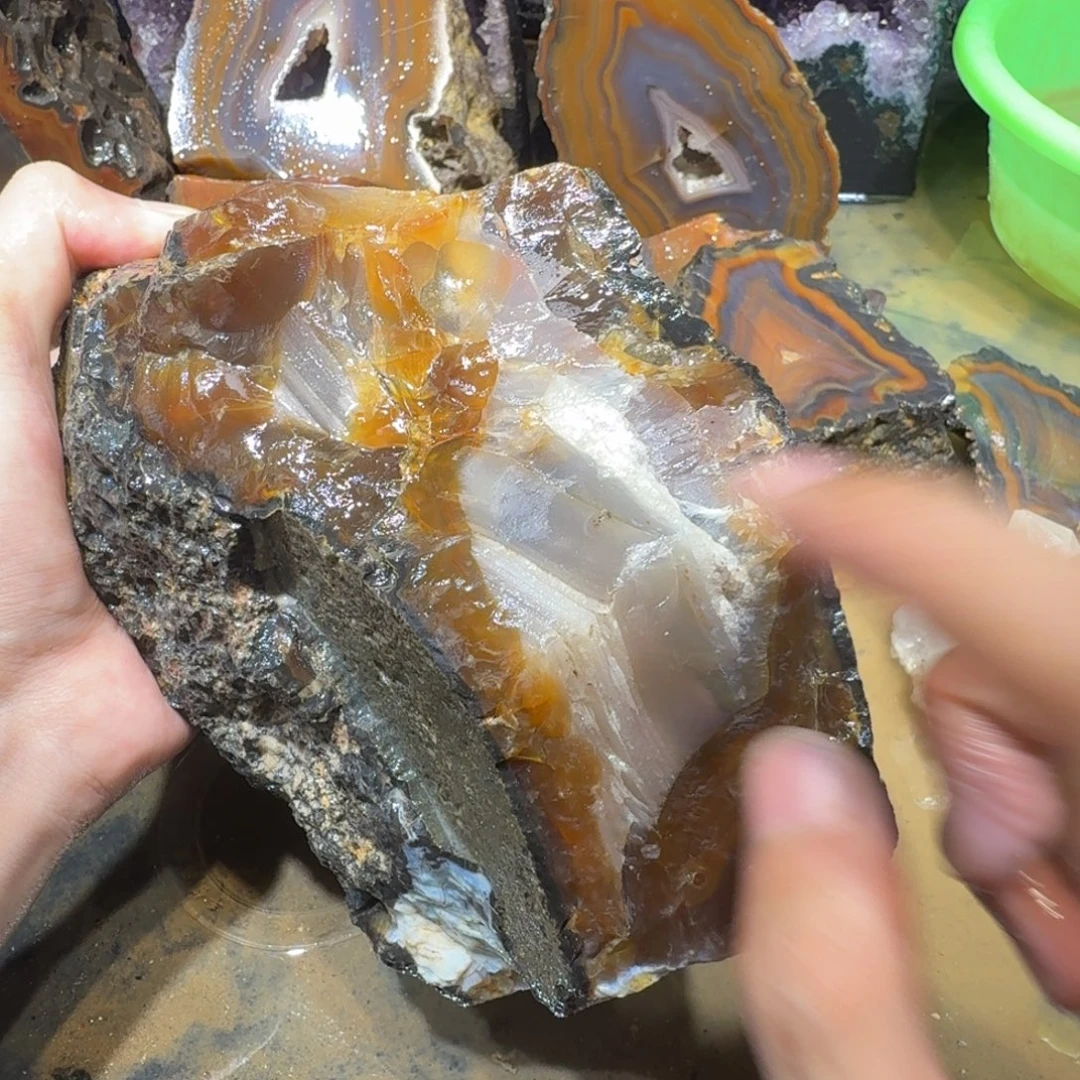 未镶嵌玛瑙/玉髓珠宝半成品