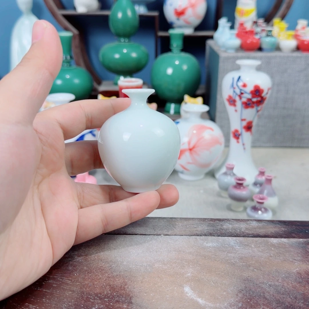 陶瓷手工小花器摆件