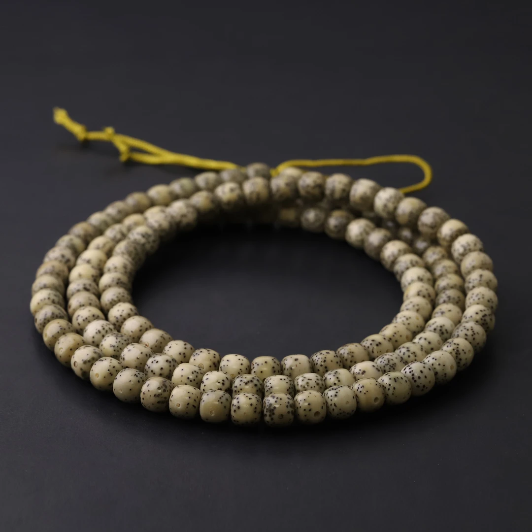 S6232-12山顶籽青花瓷原生态满绿 星月菩提108长串