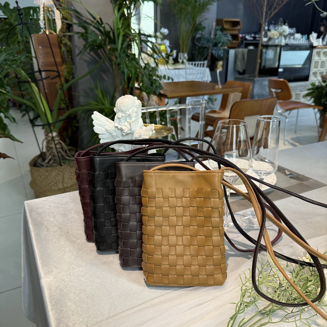 【慕懿时袋】手机包新款轻便编织单肩斜挎小包包杂物小拎包6536