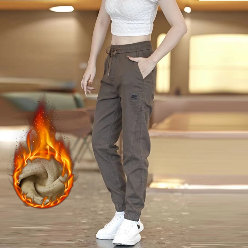 男士休闲裤2025秋冬新款弹力潮流休闲裤男松紧腰束脚男士裤子