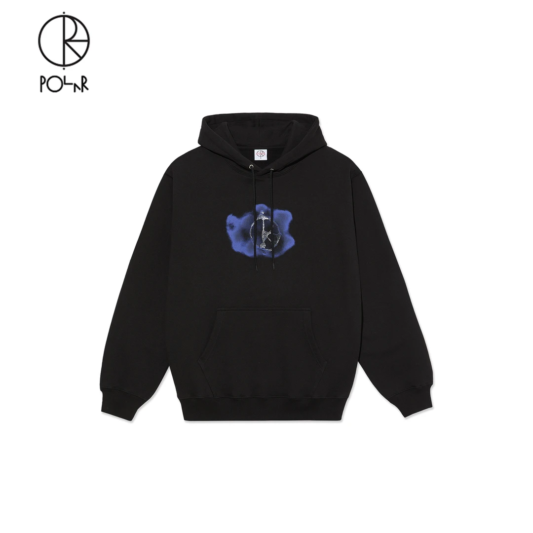 Polar Skate Co Metal Logo Dave Hoodie趣味印花街头连帽衫男女