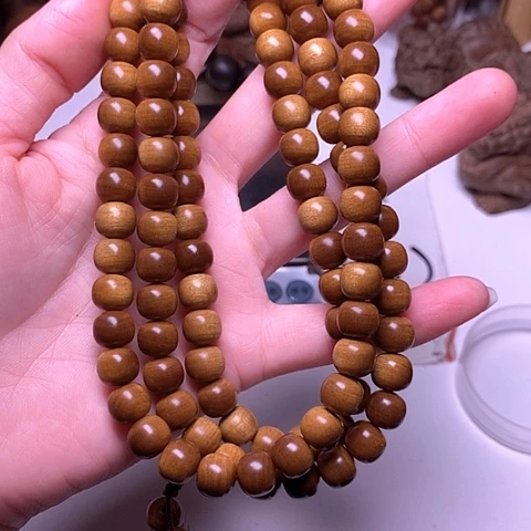檀香木手串/手链檀香玉化老料8/9/108横纹虎皮沉檀香王