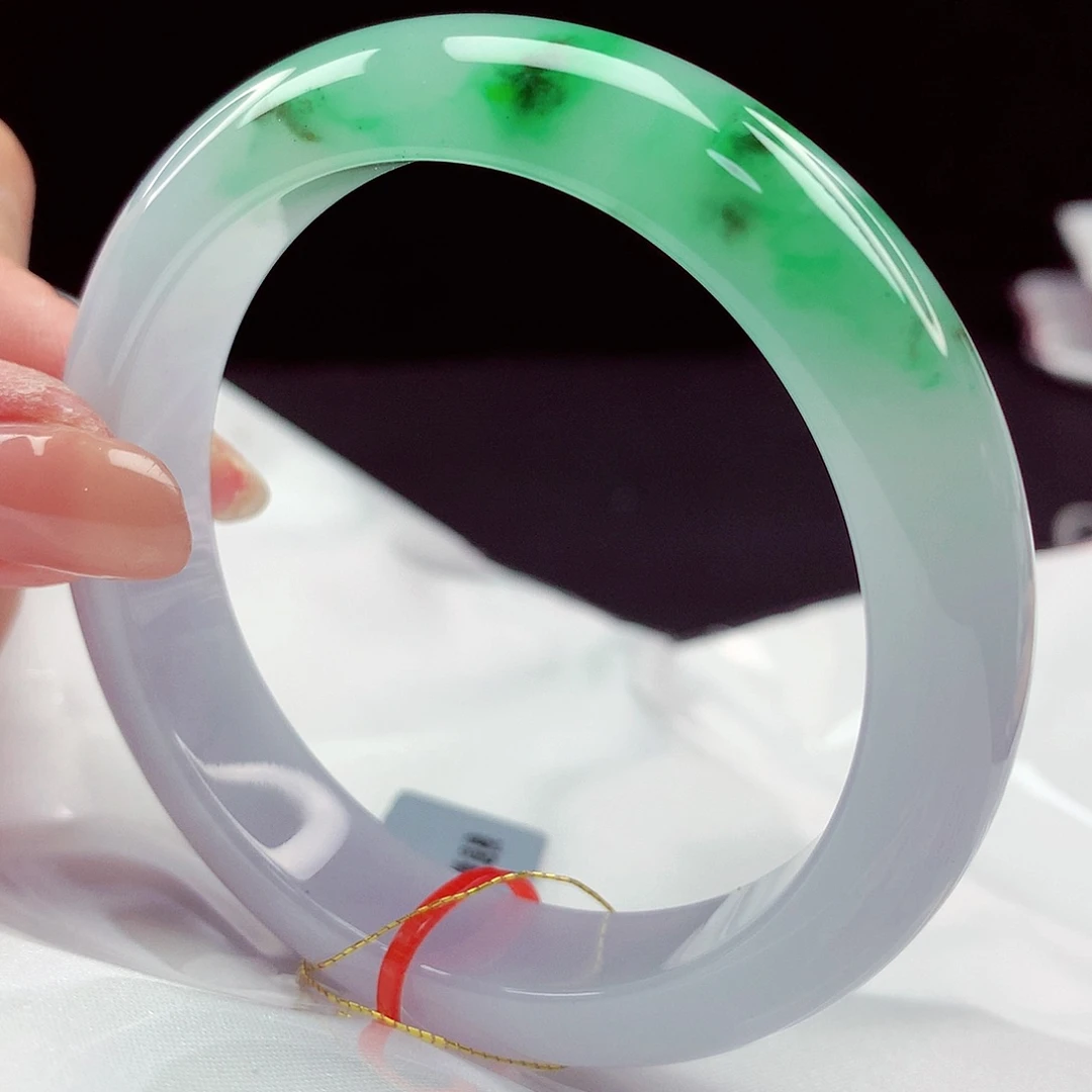 未镶嵌手镯翡翠55圈4858