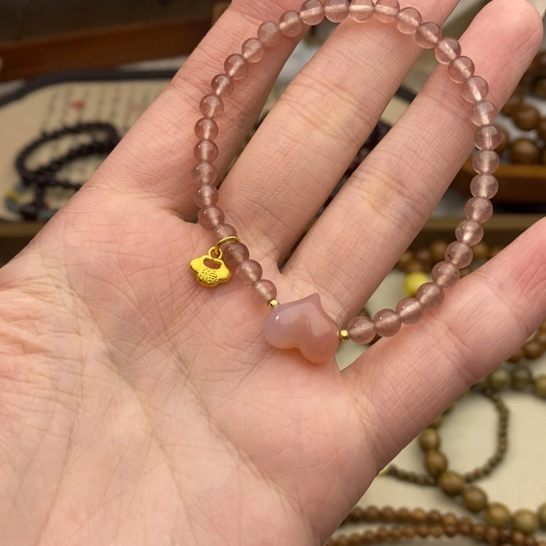 柏木吊坠未镶嵌爱心04