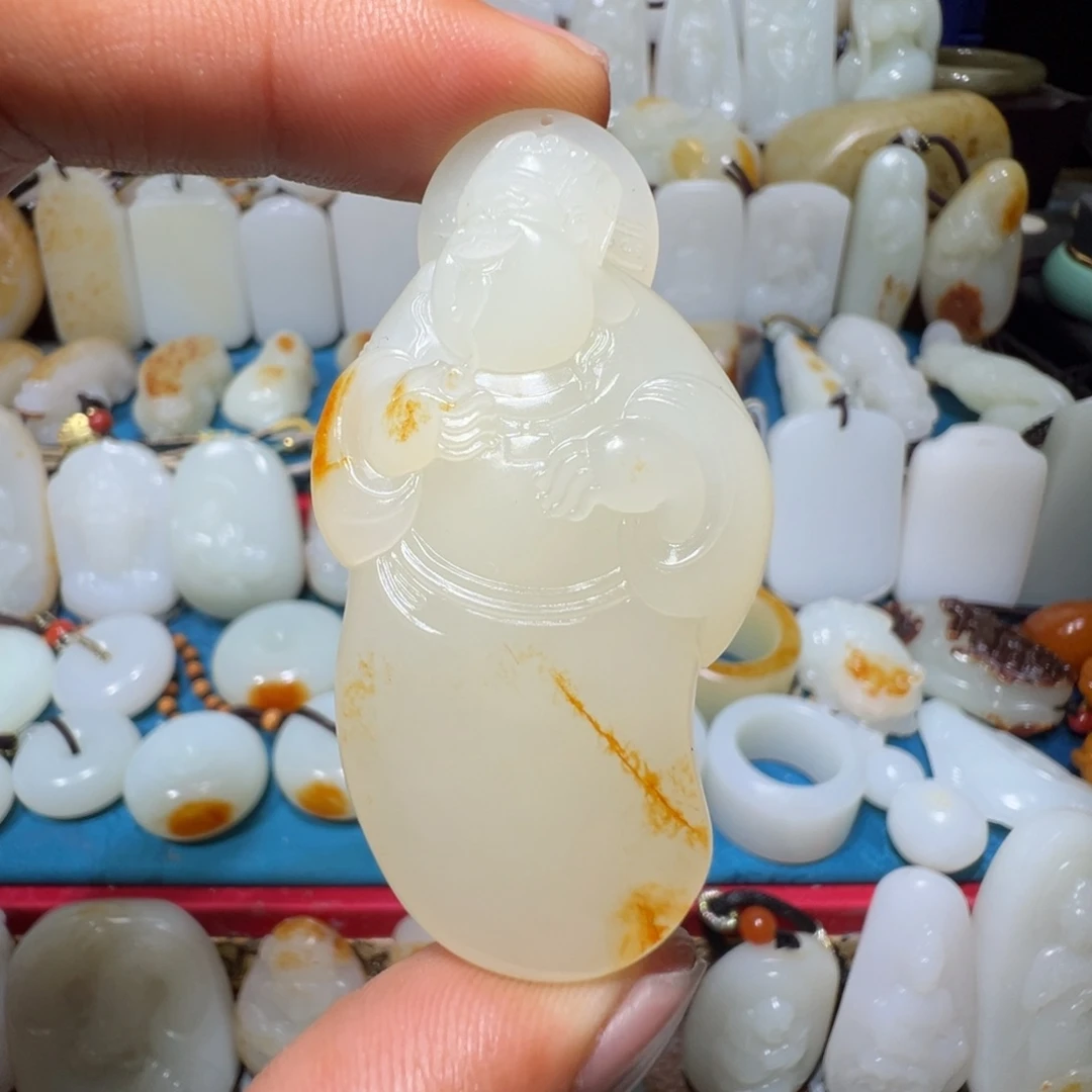 长***号和田玉未镶嵌吊坠(不含链)