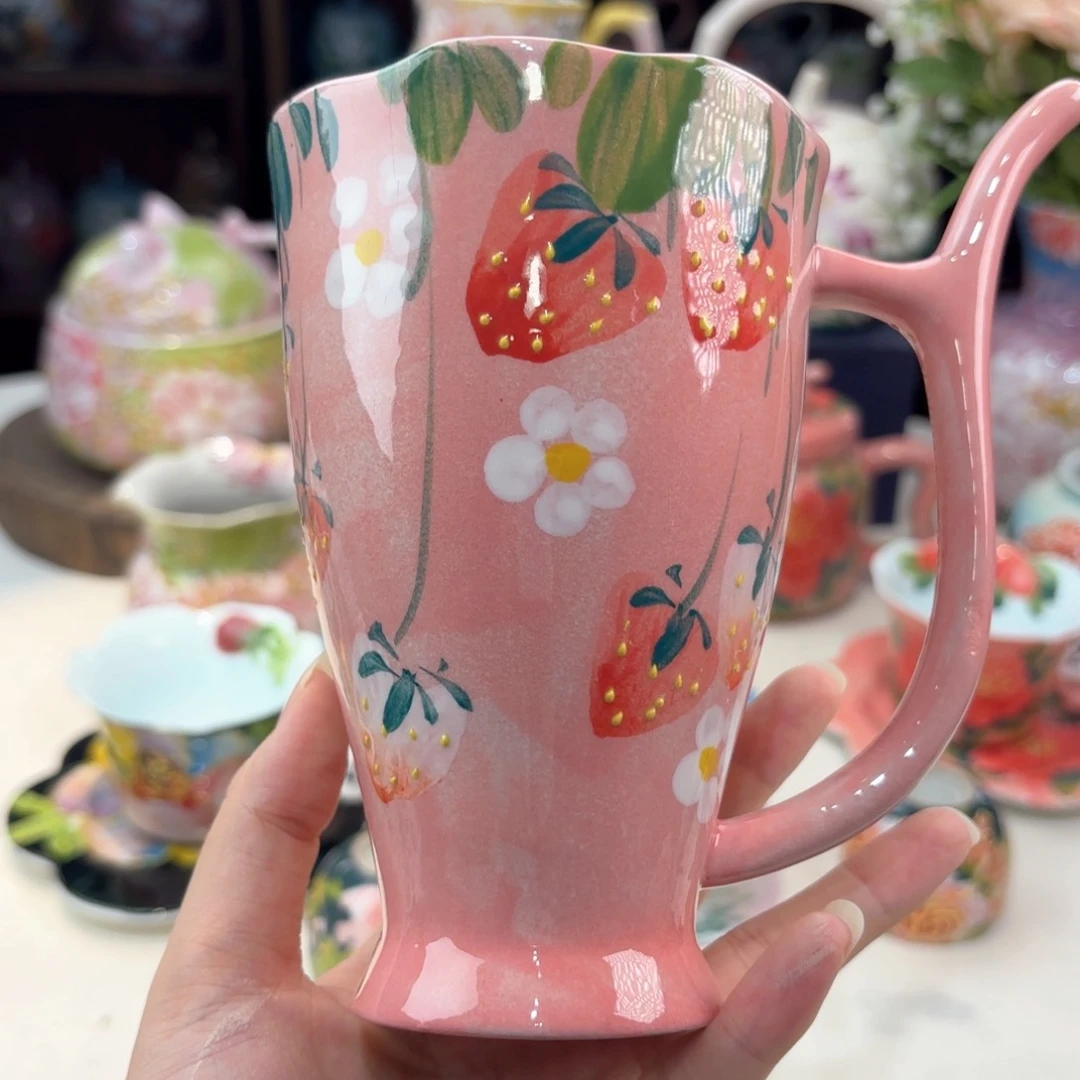 景德镇手绘高温釉下彩陶瓷茶具