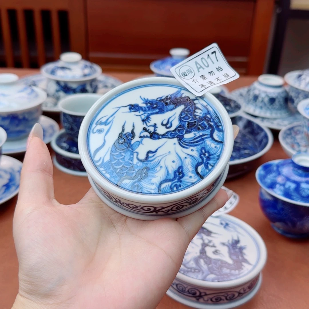 雷***蕾景德镇陶瓷手绘盖置