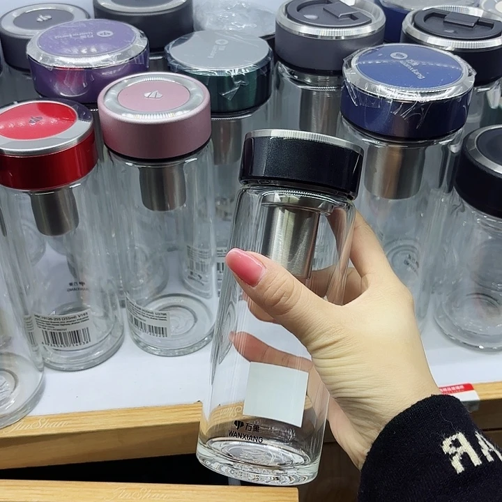 万象品牌单层玻璃杯黑u193