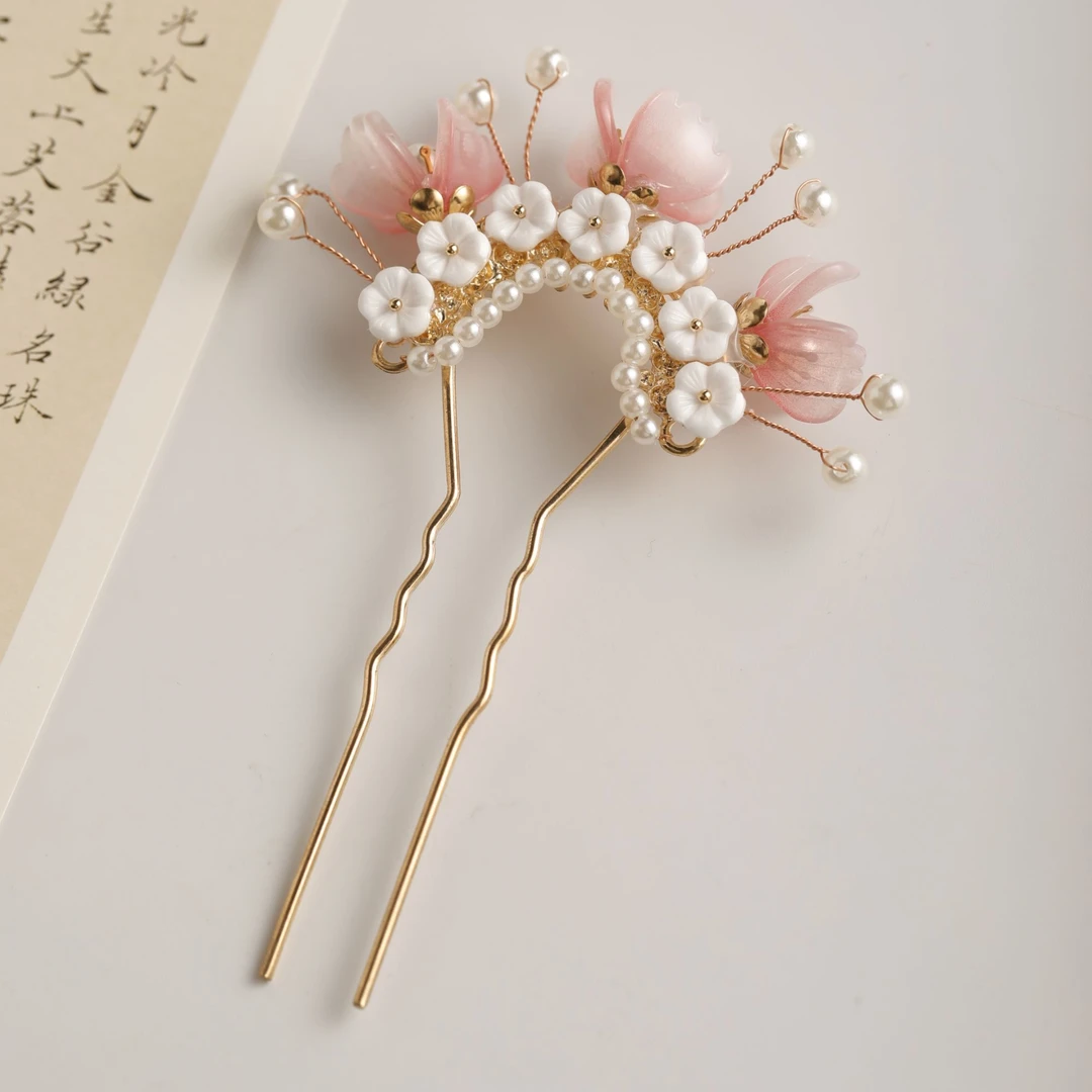 原创设计发夹百搭古典古装仙气发钗发饰饰品清新仙女