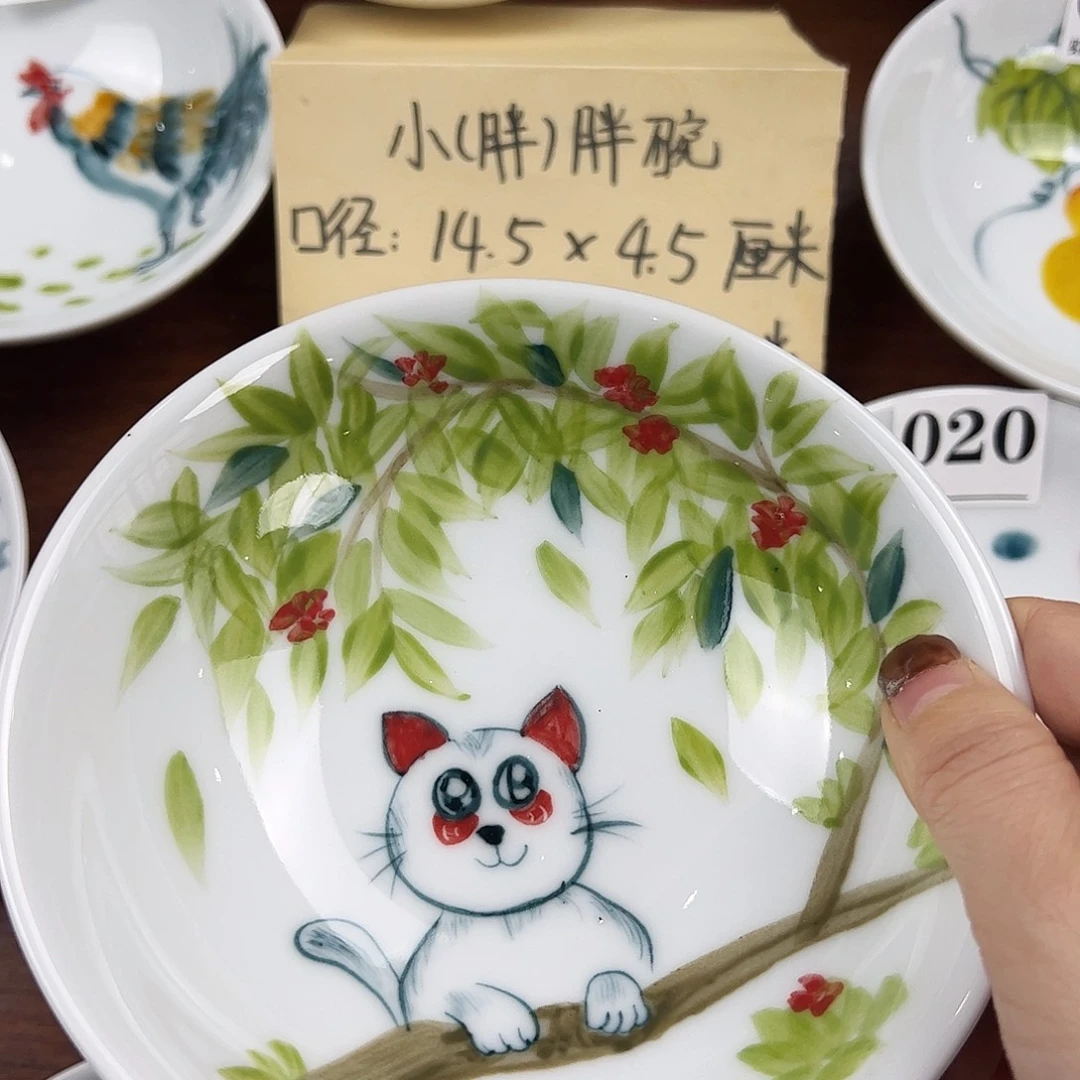 瓷片景德镇陶瓷手工手绘制作