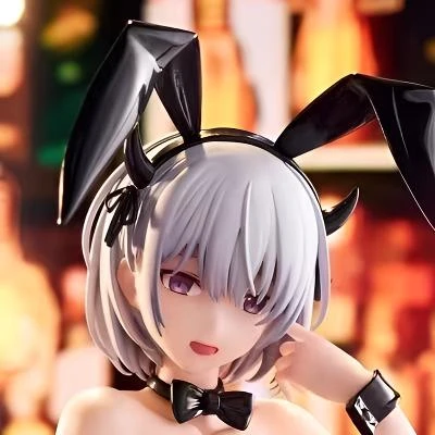 {偏远不包}乃乃兔女郎手办可爱跪姿美少女动漫二次元模型摆件周边