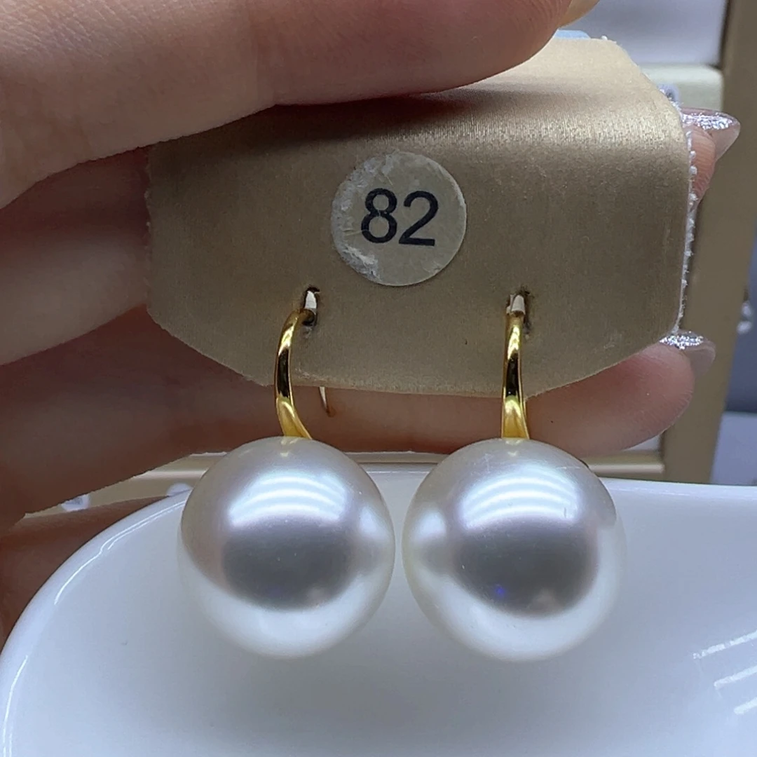 银S925镶嵌淡水珍珠耳饰