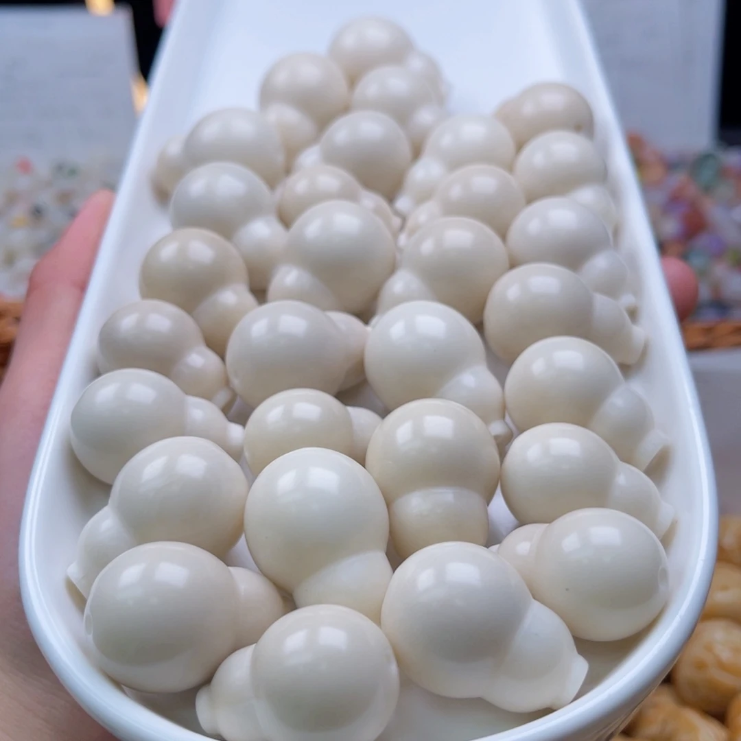 吊坠白玉菩提f21+mm/5颗象牙果葫芦瑕