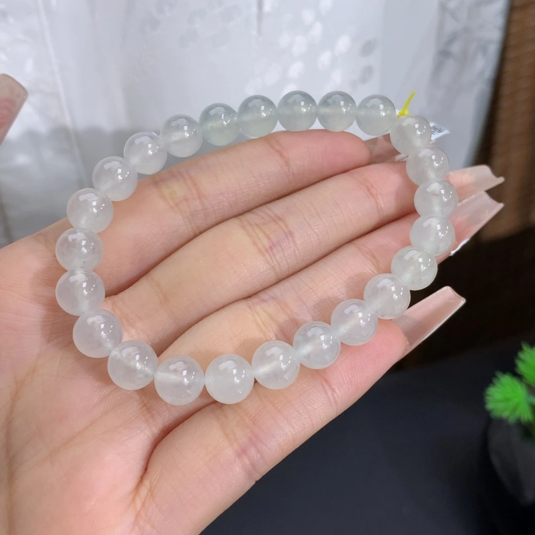 未镶嵌手链翡翠卡8.0冰胶淡淡晴底