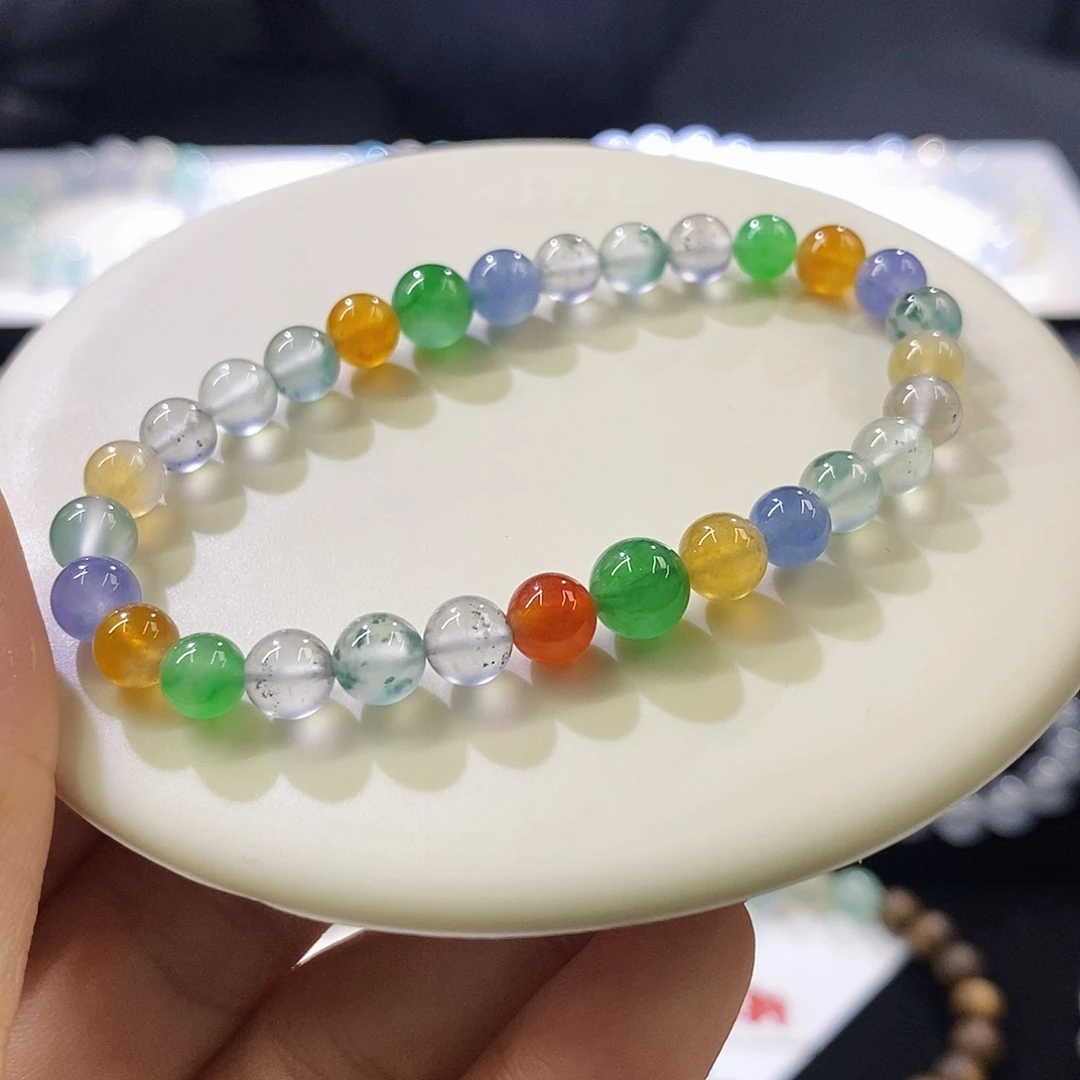 翡翠未镶嵌挂件手串