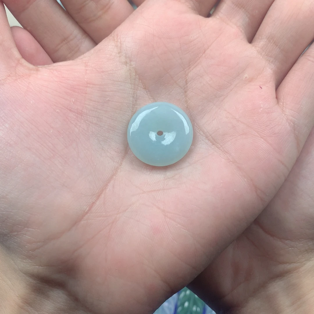 翡翠颈饰未镶嵌幸*⭐天空蓝