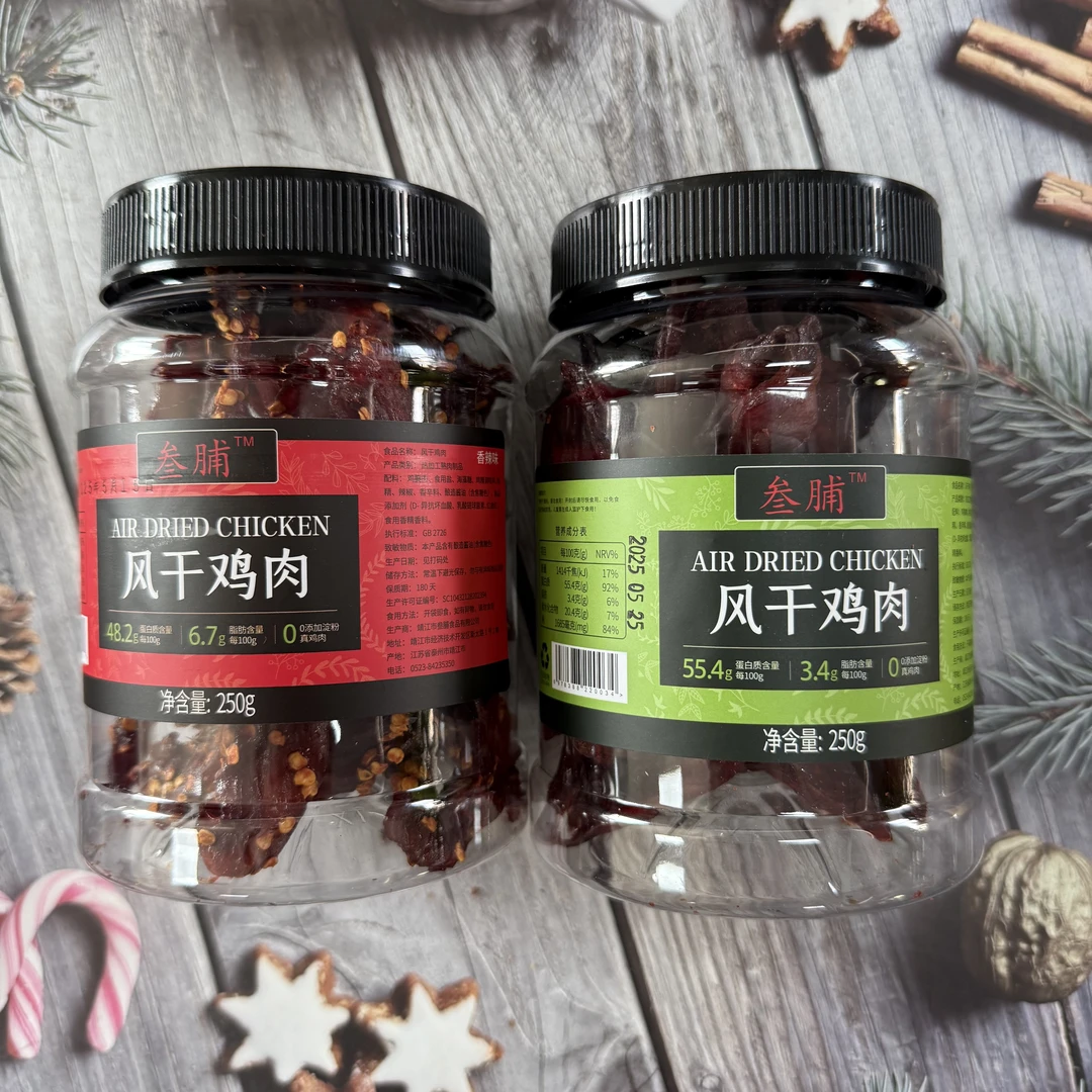鸡胸肉干风干鸡肉干手撕鸡肉条解馋耐嚼高蛋白零食罐装